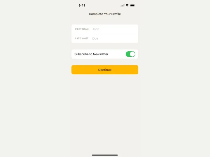 5 Minute Journal interface reference