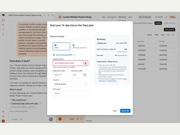 Airtable interface reference