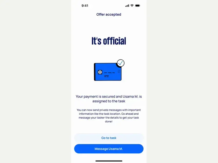 Airtasker interface reference