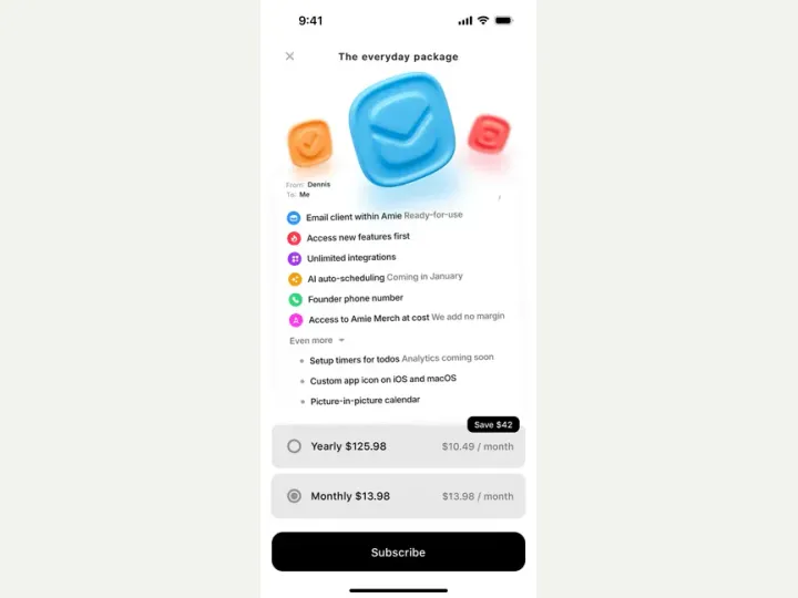 Amie interface reference
