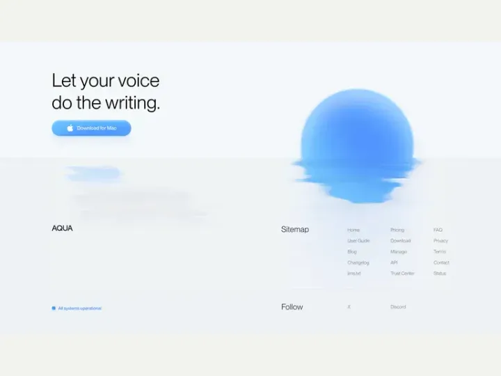 Aqua interface reference