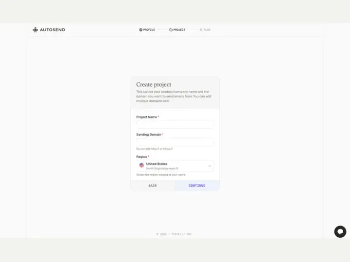 AutoSend interface reference