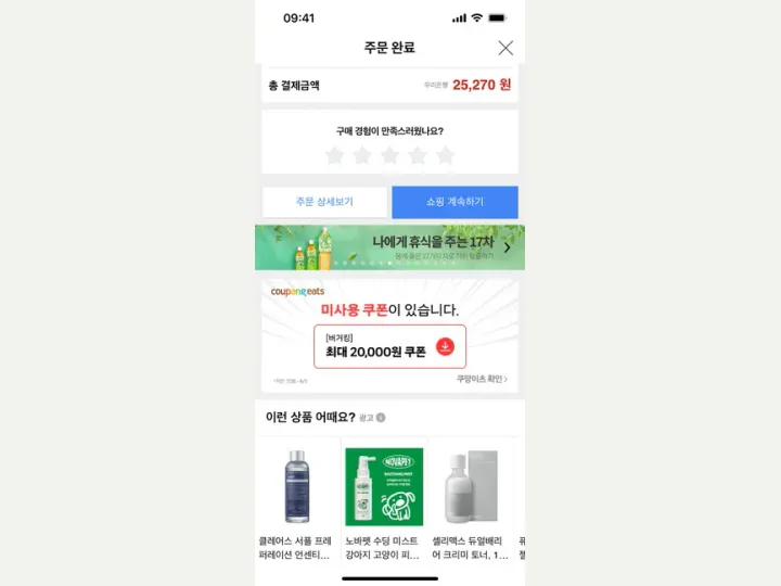 Coupang interface reference