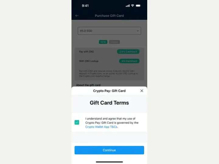 Crypto.com interface reference