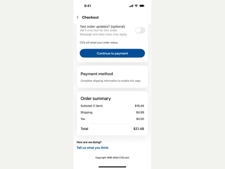 CVS Health interface reference