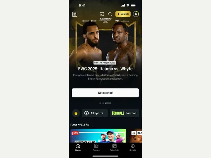 DAZN interface reference