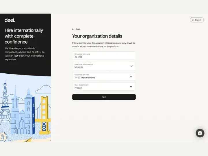 Deel interface reference