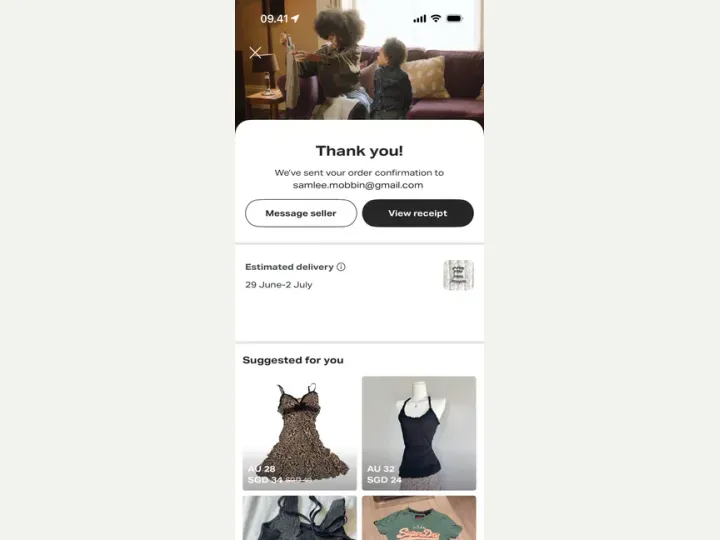 Depop interface reference