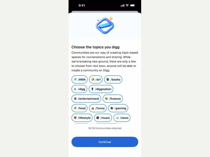 Digg interface reference