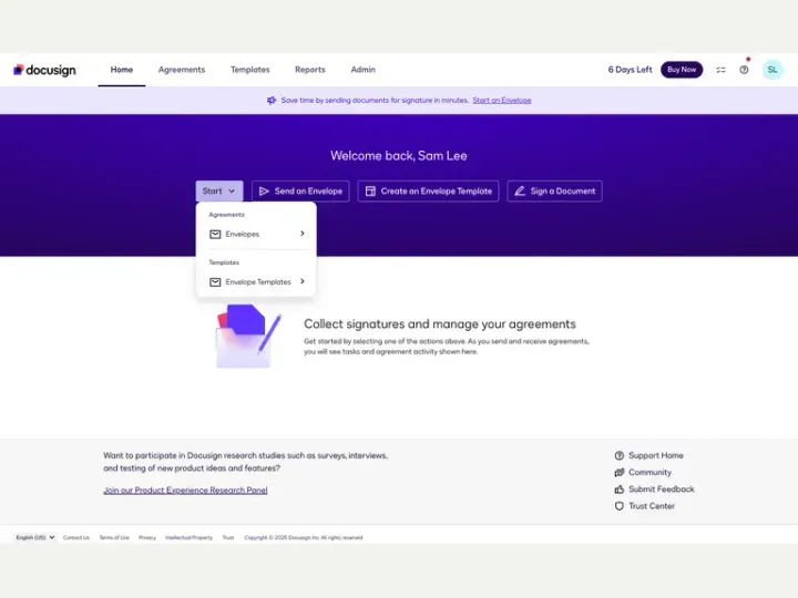 Docusign interface reference