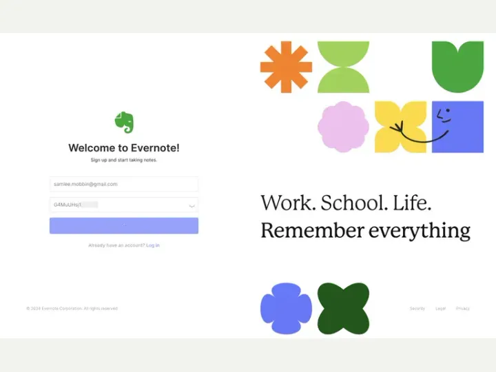 Evernote interface reference