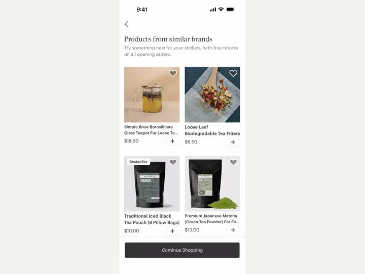 Faire Wholesale interface reference
