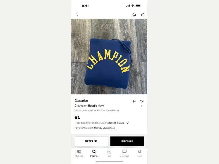 Grailed interface reference