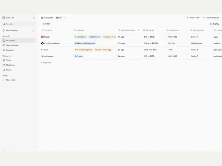 Lightfield interface reference