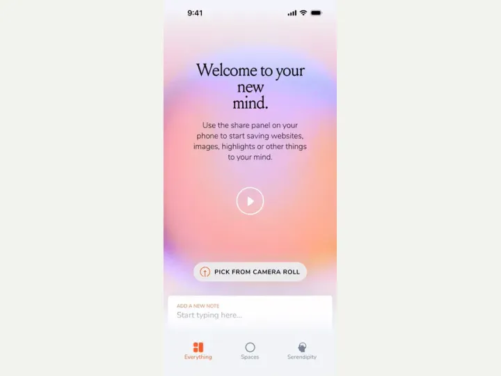mymind interface reference