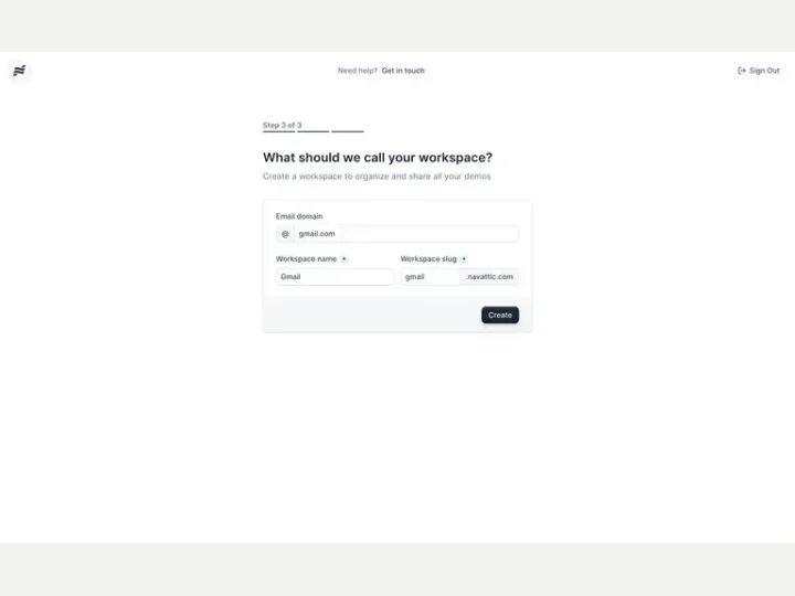 Navattic interface reference