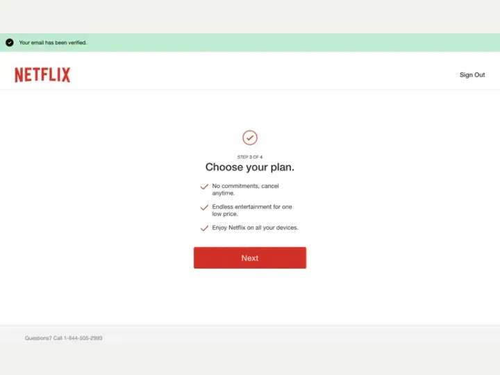 Netflix interface reference