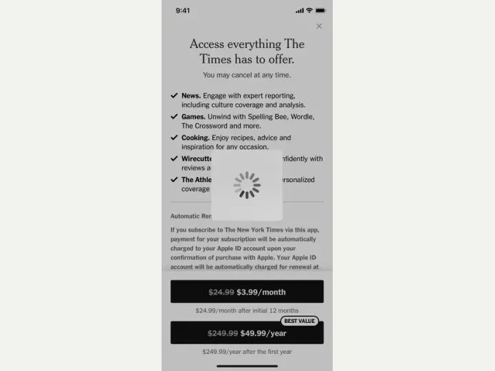 NYTimes interface reference