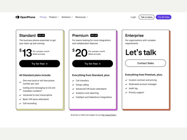 OpenPhone interface reference