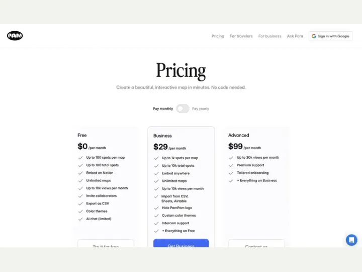 PamPam interface reference
