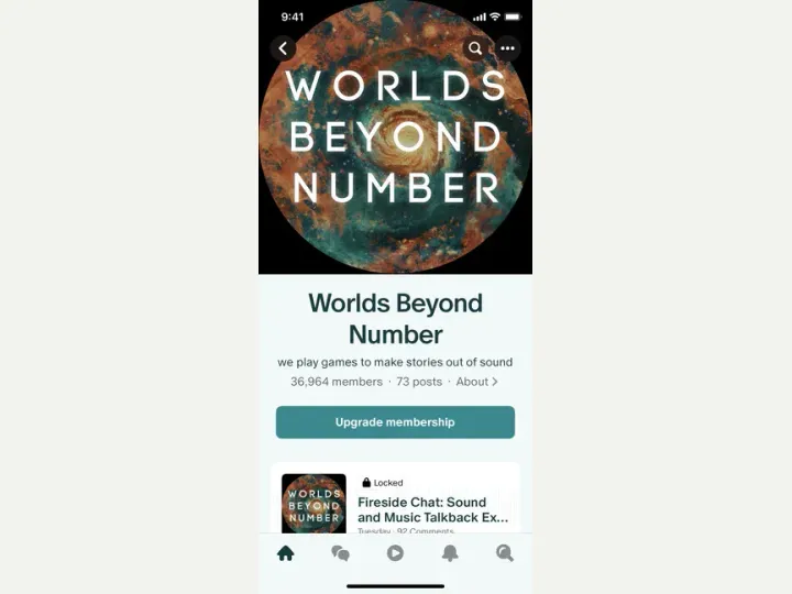 Patreon interface reference
