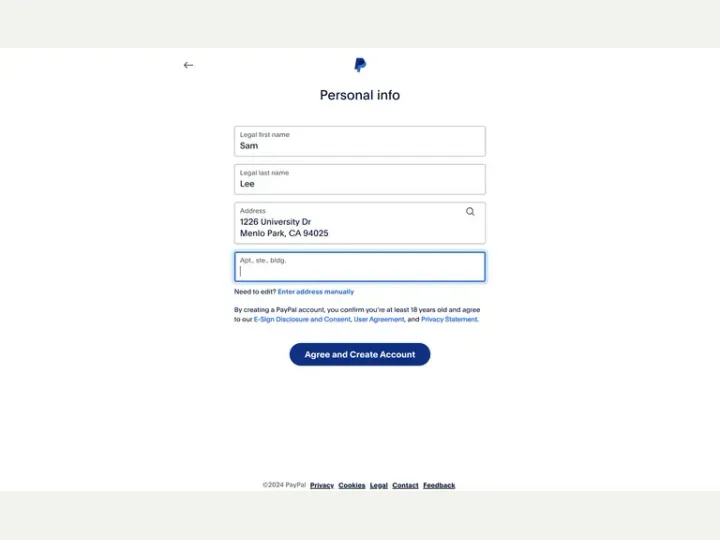 PayPal interface reference