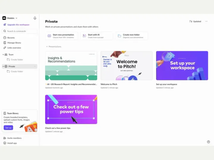Pitch interface reference