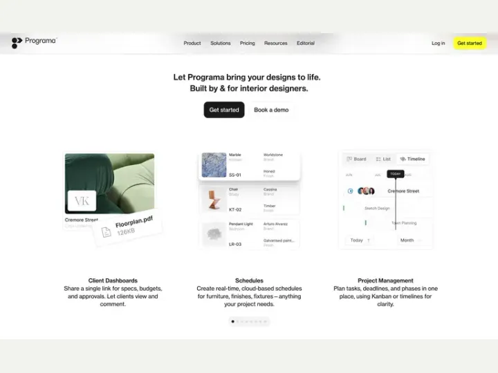 Programa interface reference