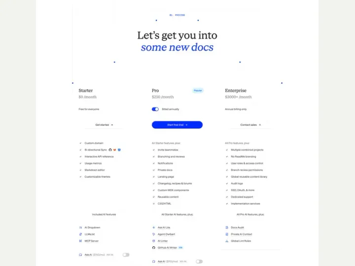 ReadMe interface reference
