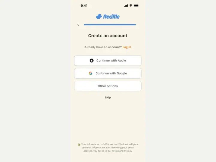 Recime interface reference