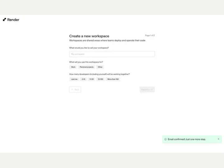Render interface reference