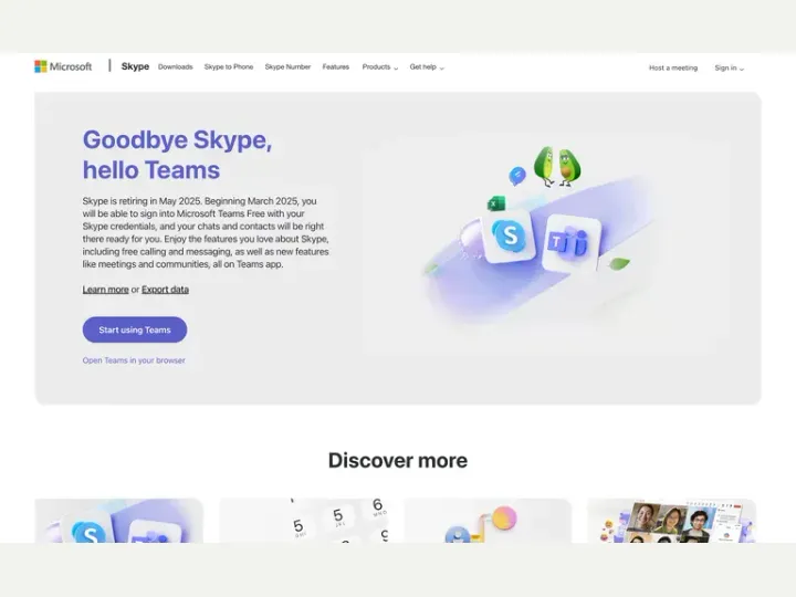 Skype interface reference