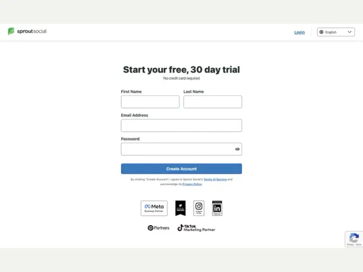 Sprout Social interface reference