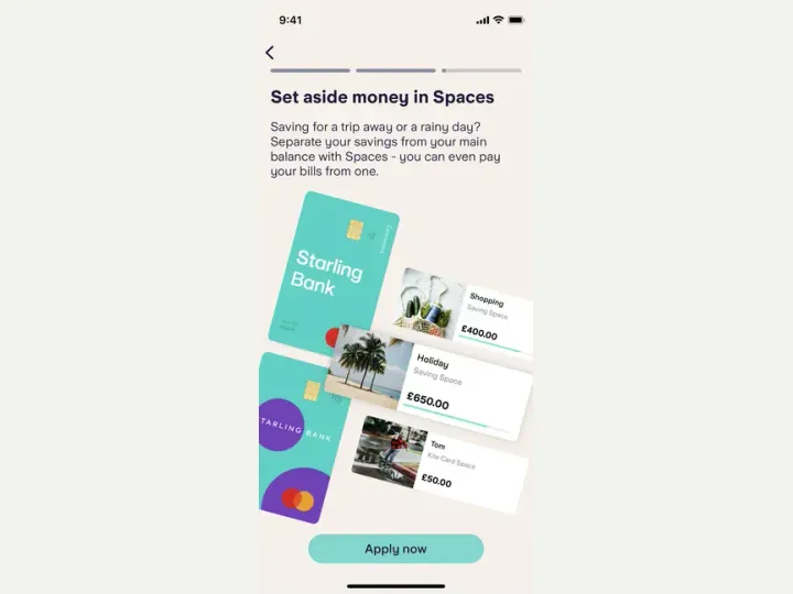 Starling Bank interface reference