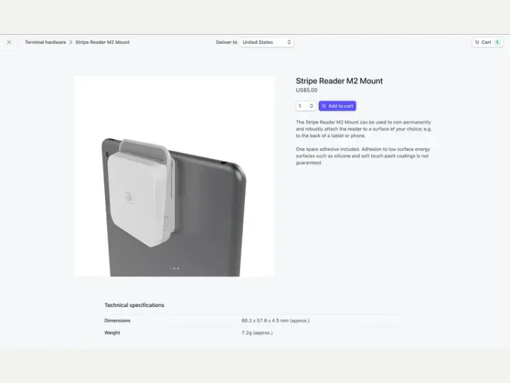 Stripe interface reference