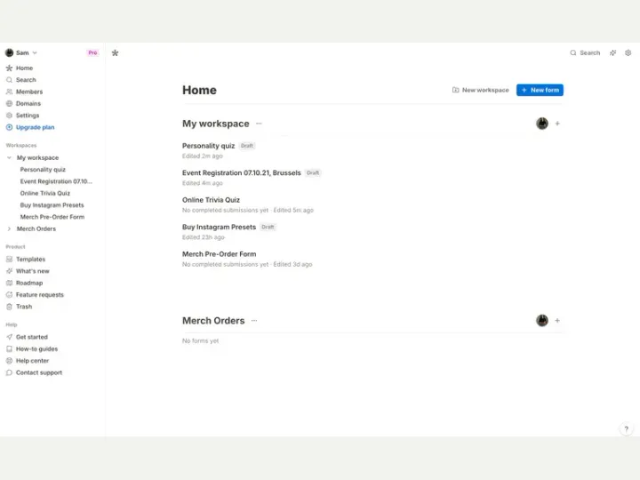 Tally interface reference