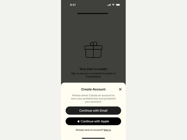 Ten Percent Happier interface reference