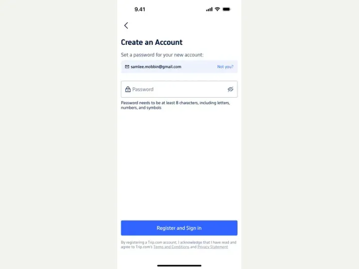 Trip.com interface reference