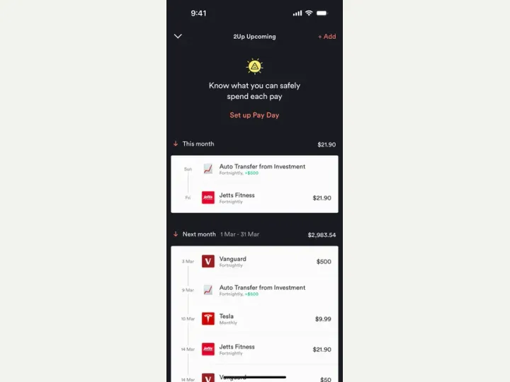 Up interface reference