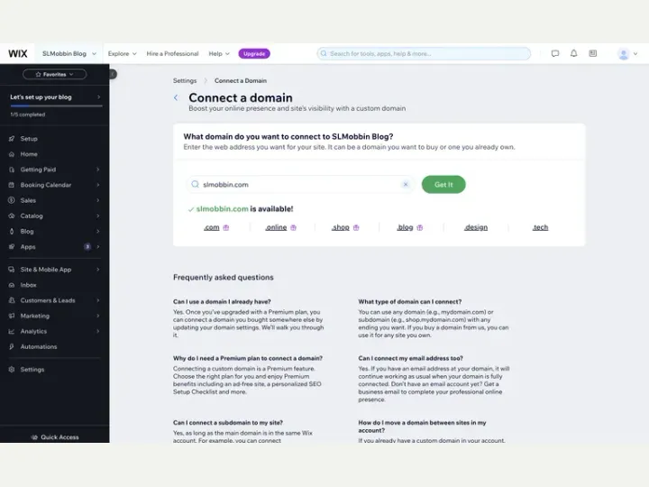 Wix interface reference