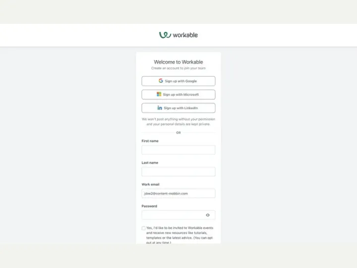 Workable interface reference