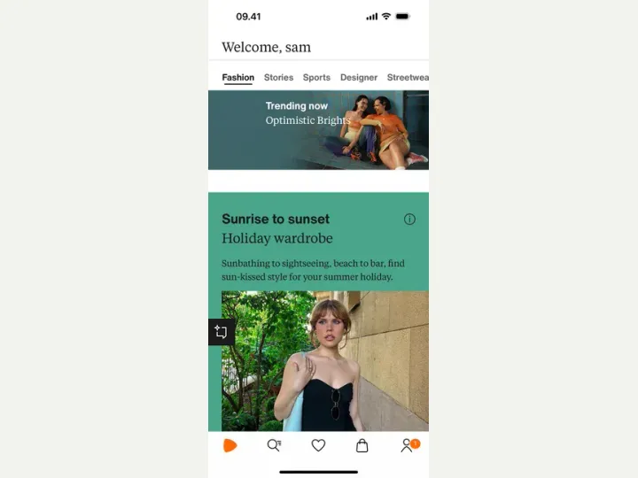 Zalando interface reference