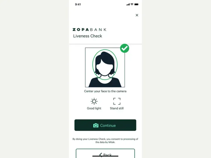 Zopa Bank interface reference